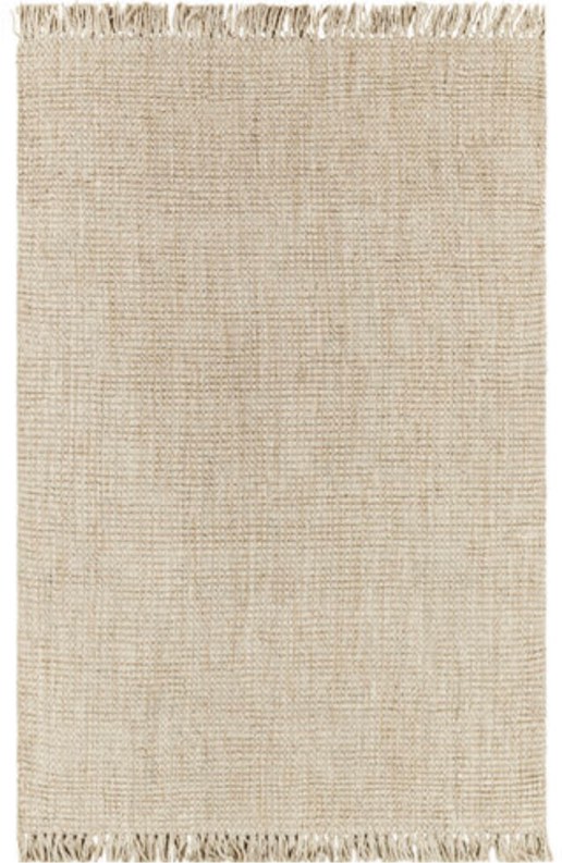 SURYA Chunky Naturals 90 X 60 inch Cream Rug in 5 x 8, Rectangle