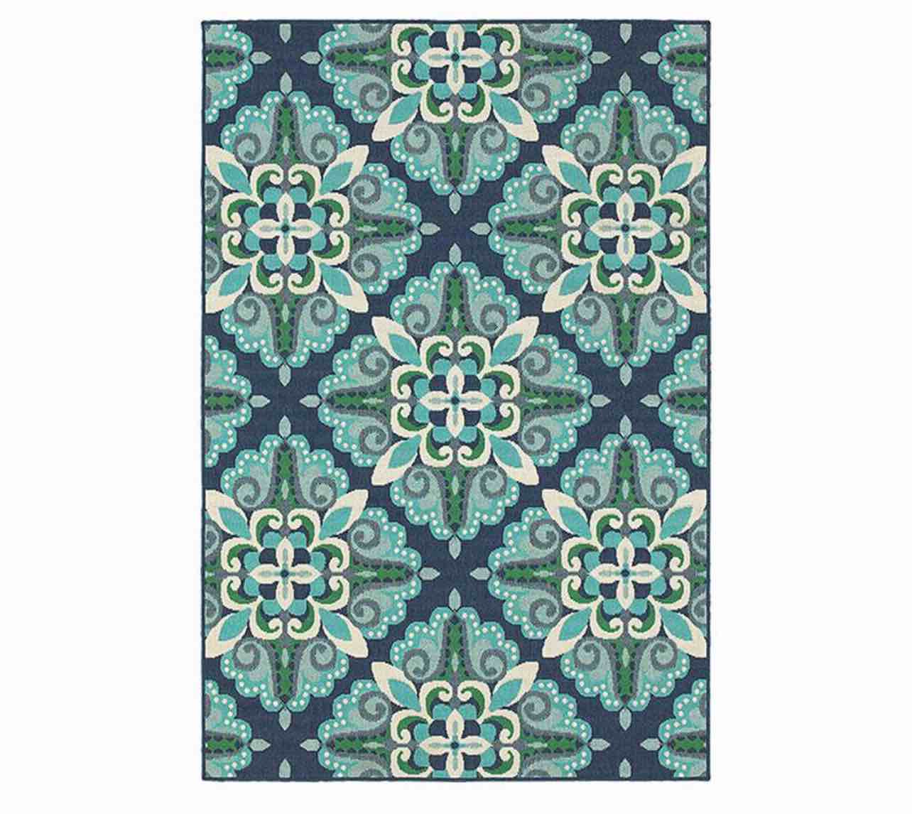 Oriental Weavers Meridian 2206B 8'6" x 13' Blue Area Rug