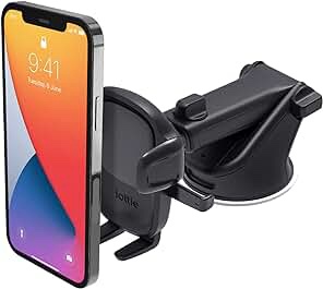 iOttie Easy One Touch 5 Dashboard & Windshield Universal Car Mount Phone Holder Desk Stand with Suction Cup Base and Telescopic Arm for iPhone, Samsung, Google, Huawei, Nokia, other Smartphones