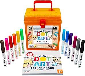 Chuckle & Roar - Mini Dot Activity Kit - Arts & Crafts Fun for Toddlers - Spark your Preschooler's Imagination - Ages 3 and Up