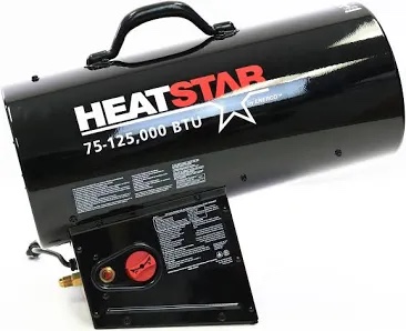 Enerco HS125FAV 125,000 BTU Portable Direct-Fired Forced Air Propane Heater