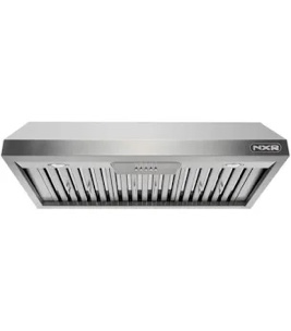NXR EH3019 30 inch Undercabinet Range Hood with 800 CFM, LED Lighting, Stainless Steel Baffle Filters, in Stainless Steel
