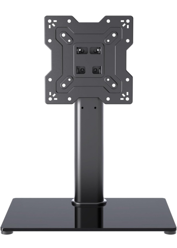 XINLEI Universal TV Stand Base, Table Top TV Stand for 17-43 Inch LCD/LED TVs, Height Adjustable Monitor Mount Stand with Tempered Glass Base Holds up to 88lbs VESA 200x200mm, TS103