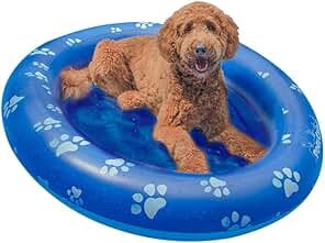 Pool Candy Dog Pool Float and Lounger  Blue  54 x40 x7.5