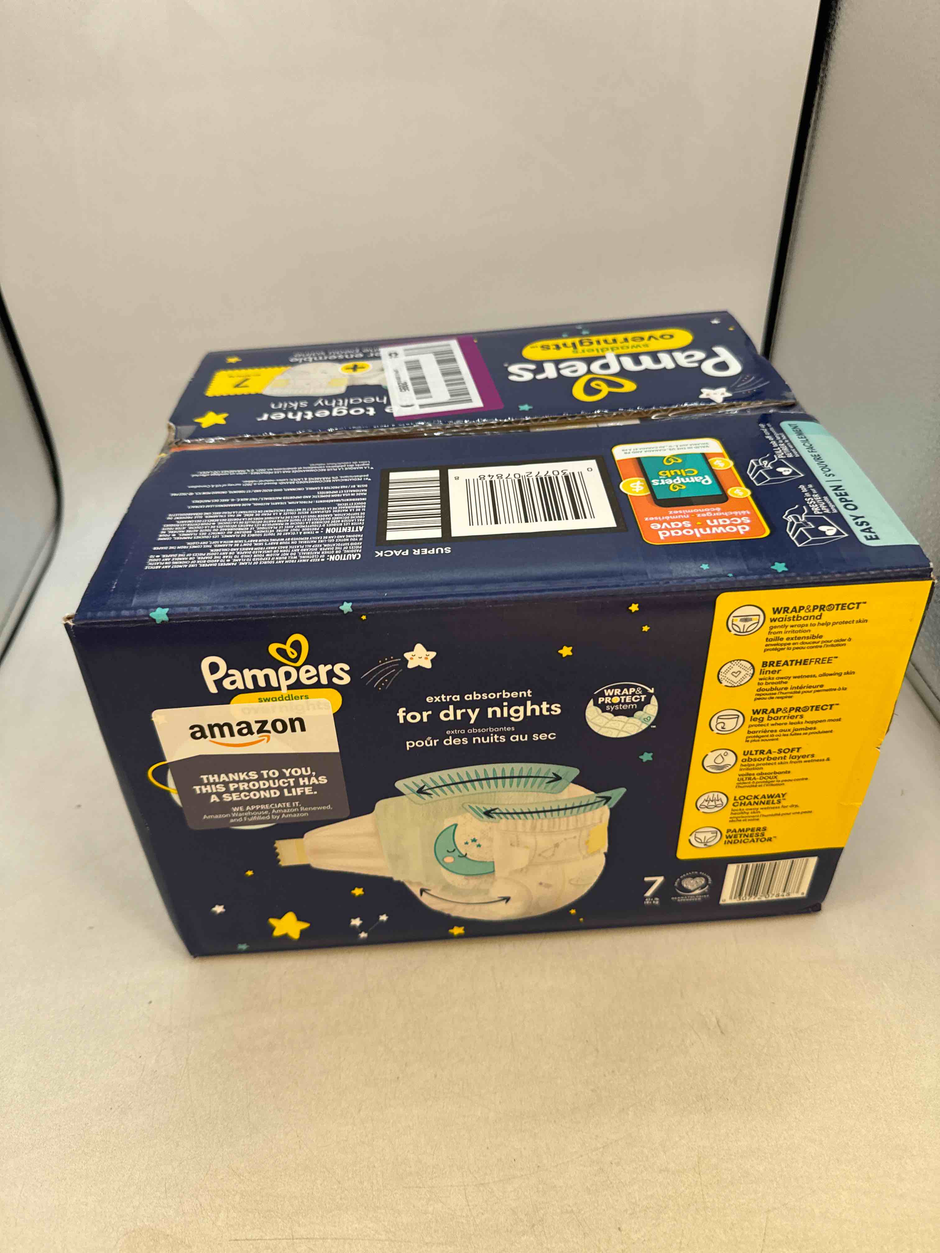 Pampers Swaddlers Overnight Diapers Super Pack - Size 7 - 36ct