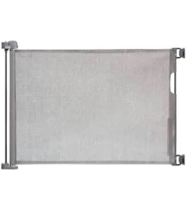 Regalo Fabric Retractable Baby Gate - Gray