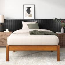 Zinus Ellie 14 Inch Bamboo Platform Bed Frame, Wood Slat Support, No Box Spring Needed, Easy Assembly, King