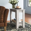 Weddel Basilico End Table with Storage Dusty Grey Oak 