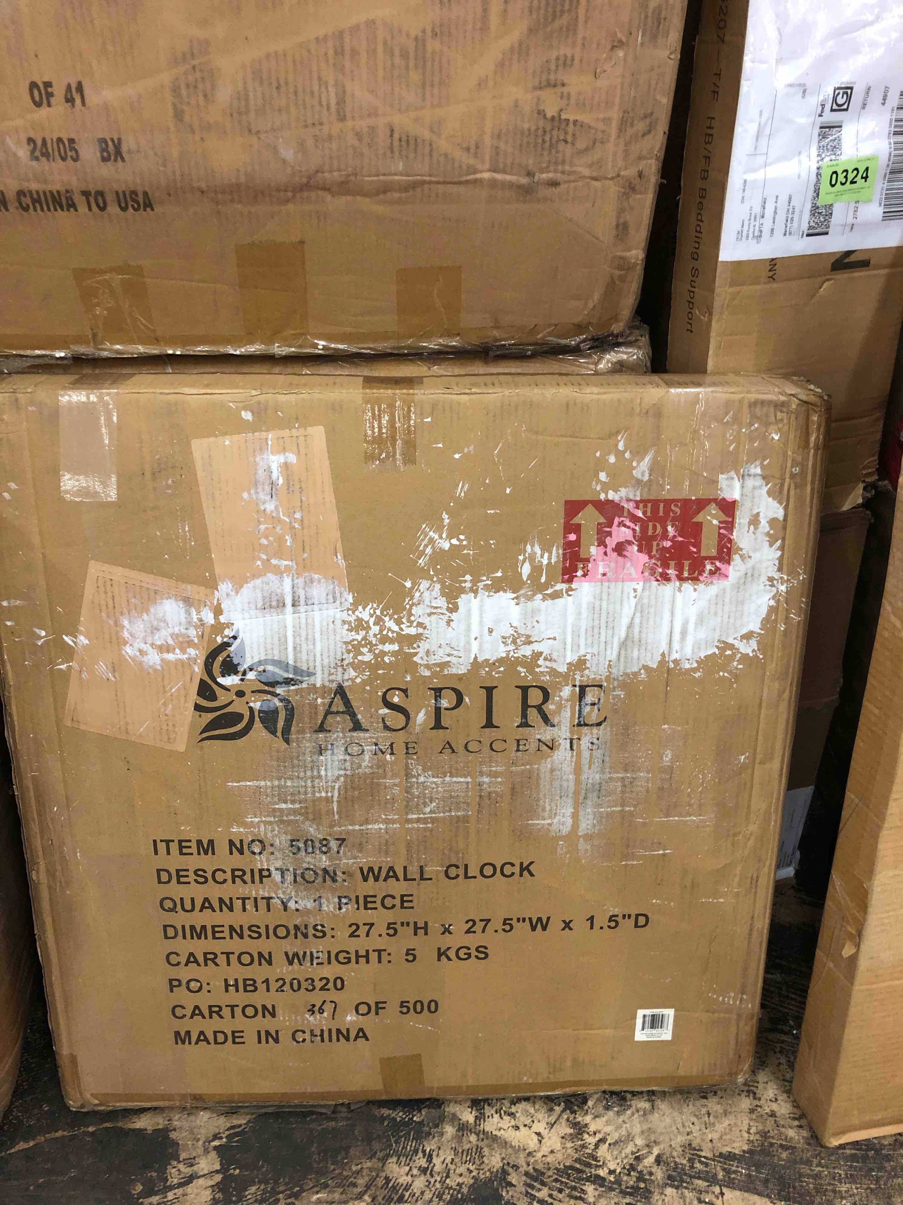 Weston Square Wall Clock 28in x 28in