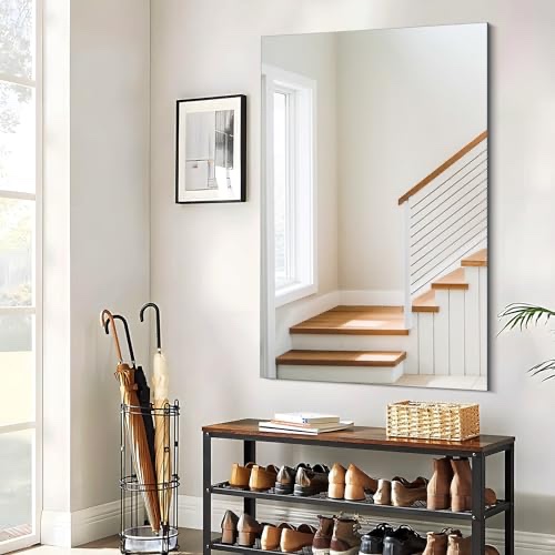 GLASS warehouse Frameless 30x48 Rectangle Bathroom Mirror for Wall