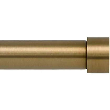 Double Curtain Rods for Windows 72-144 Inches, 1'' Front and 5/8''Back Double Drapery Rods with Premium Aluminum Brackets and End Cap Finials, Adjustable Warm Gold Double Window Curtain Rod