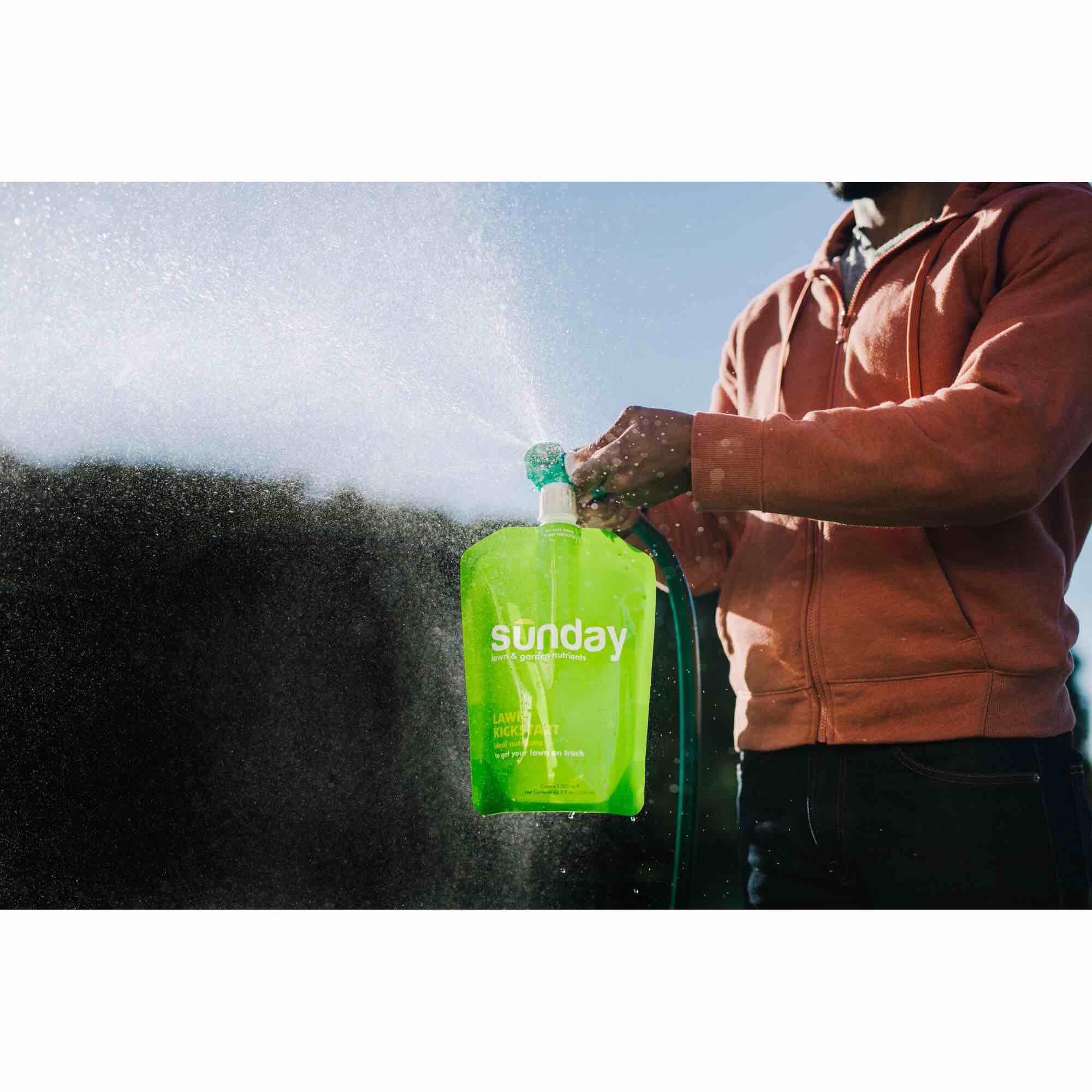 Sunday Lawn Jumpstart Lawn Fertilizer Kit (2X 42.3oz Pouch) Just the attachment heads.