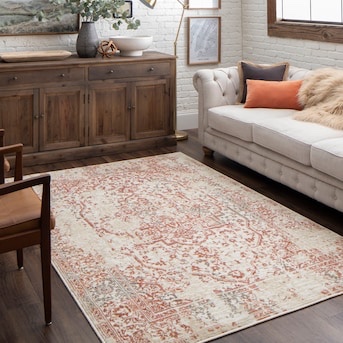 allen + roth Ramona 8 x 10 Cream Indoor Geometric Bohemian/Eclectic Area Rug