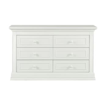 Baby Cache  Montana Glazed White Poplar 6-Drawer Double Dresser