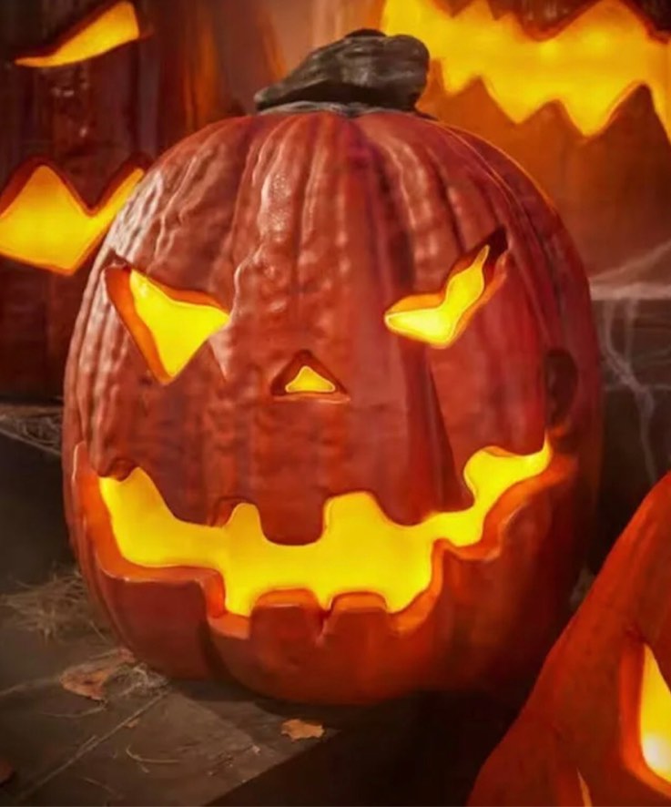 Home Accents 8 Ft. Giant Sized LED JackOLantern Stack Brand New