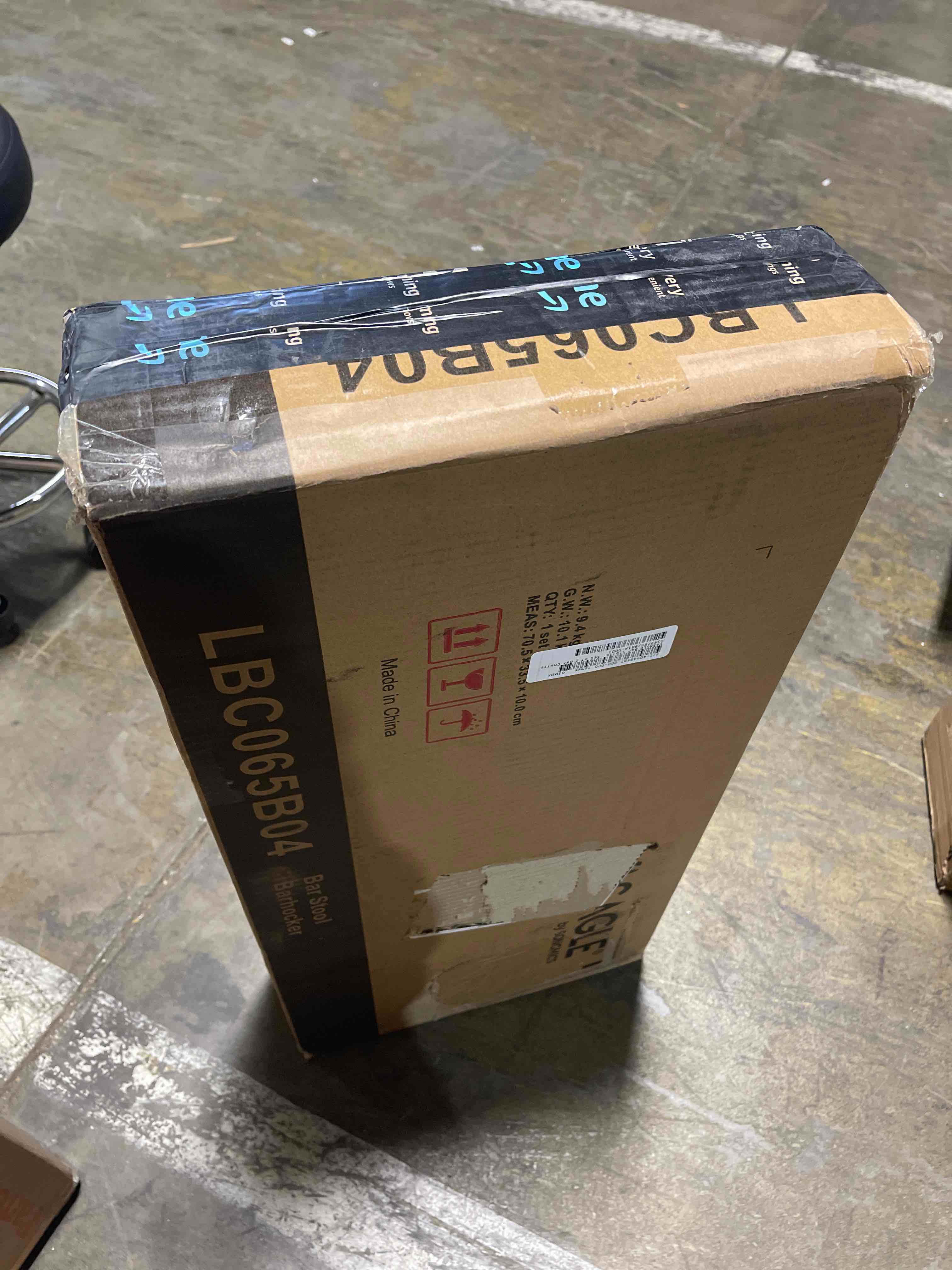 VASAGLE Bar Stools, Set of 2 Bar Chairs, Kitchen Breakfast Bar Stools