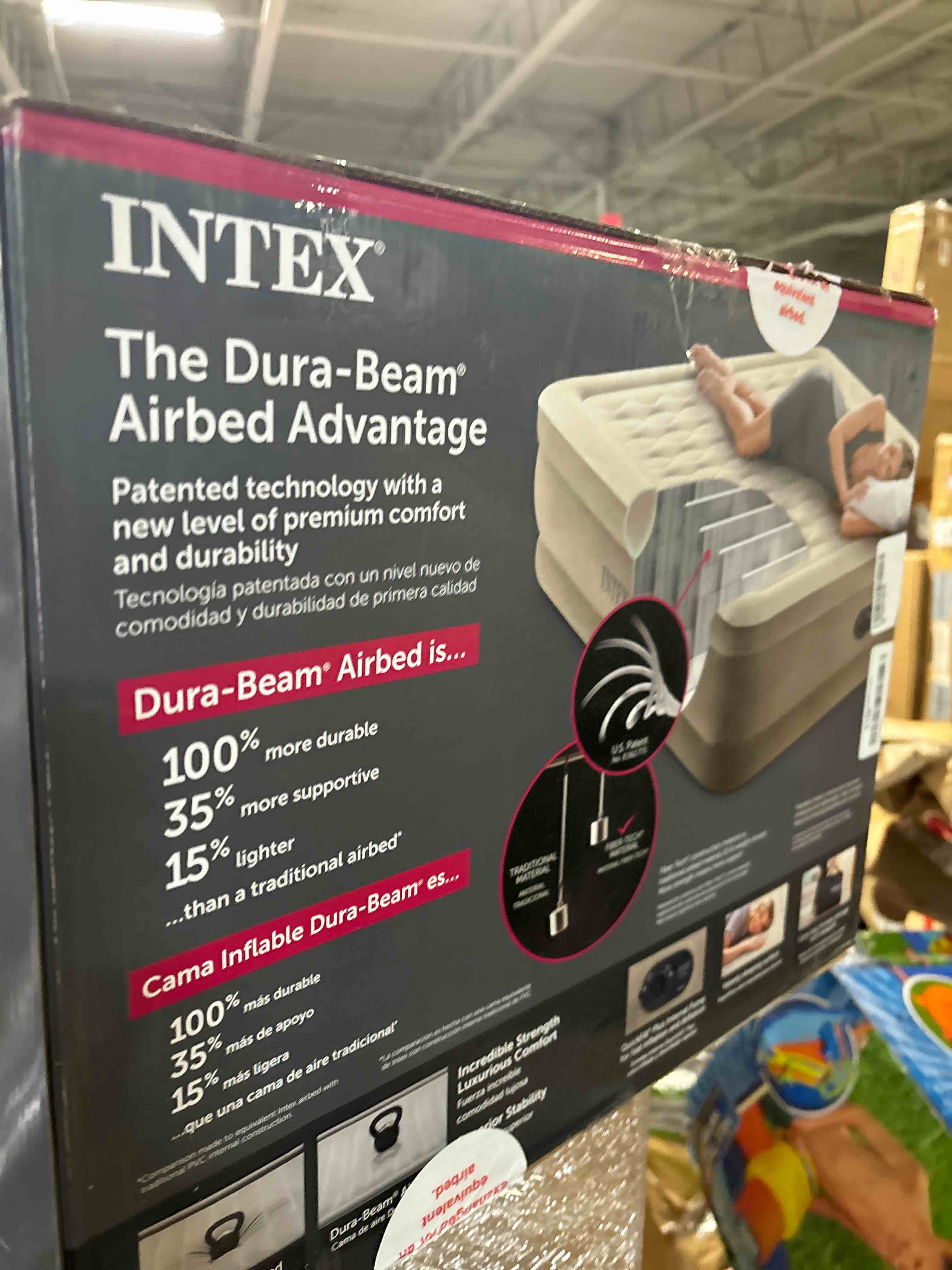 Queen INTEX 64417ED DuraBeam Deluxe ComfortPlush HighRise Air