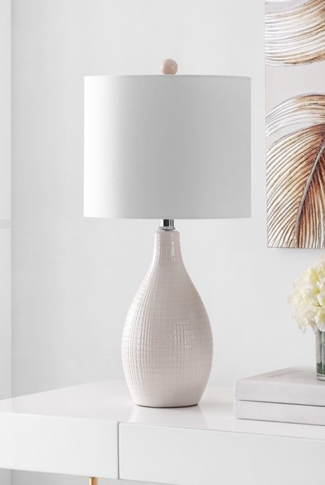 SAFAVIEH Gremla 25 in. H Modern Table Lamp, Cream