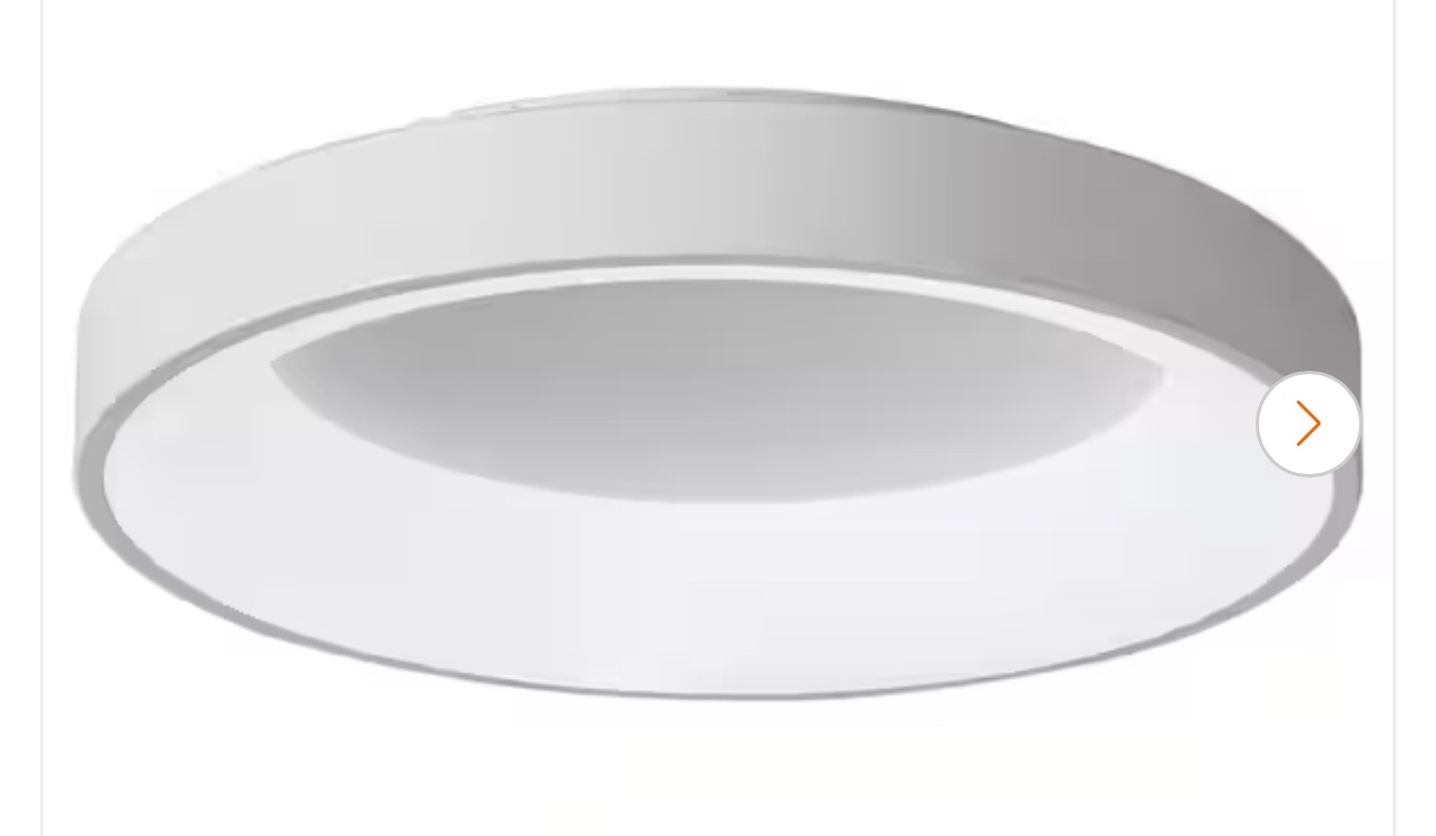 23.62 in. 1-Light Simply Circle Integrated LED Flush Mount Ceiling Lamp Fixture Light Hollow Design Ceiling Lighting