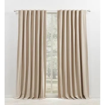 Lauren Ralph Lauren Waller Blackout Solid 100% Cotton with Lining Rod Pocket Curtain Panel