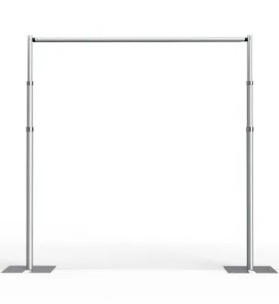 EMART Pipe and Drape Backdrop Stand Kit, Backdrop Stand Heavy Duty 10ftx10ft, Adjustable Metal Frame for Backdrop, Background Stand Backdrop for Wedding Birthday Party Banquet Decorations