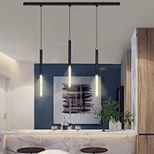 3-Lights H-Type Complete Track Lighting Kit include 3.28ft H Track Lighting Rail, 3-Colors Dimmable LED Track Pendant Lighting Fixtures with 3.14ft Cord for Dining Room Kitchen Island Restaurant