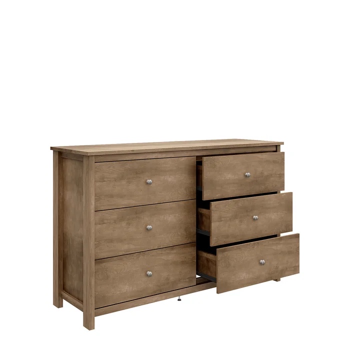 Isenbert 6 Drawer 47.2" W Standard Dresser
