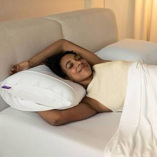 Purple Harmony Pillow | The Greatest Pillow Ever Invented  Hex Grid  No Pressure Support  Stays Cool (Medium)