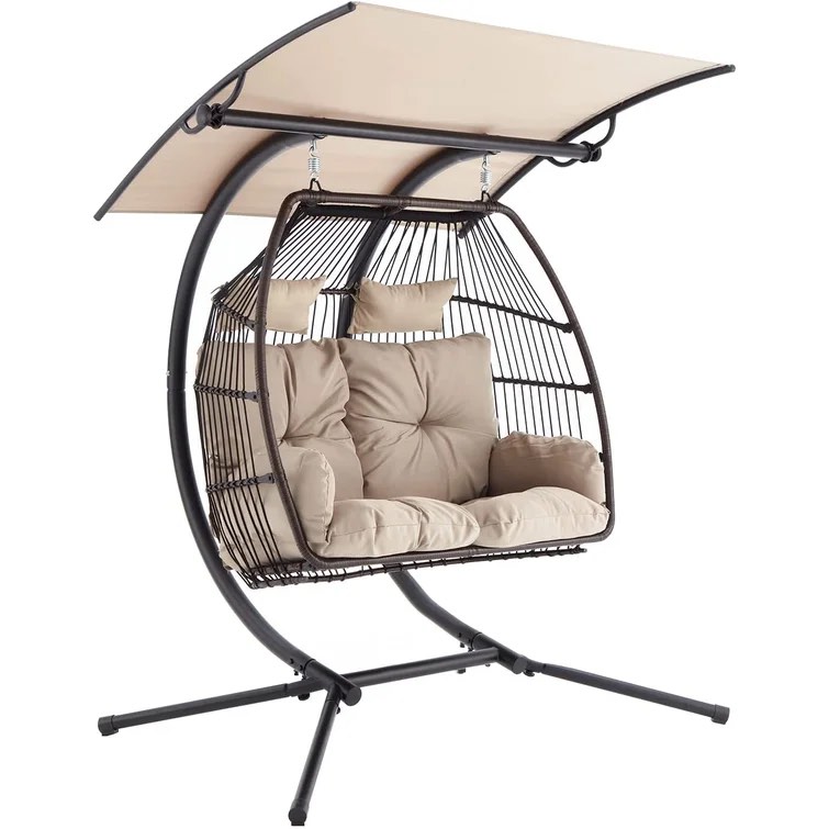 Elza Double Swing Chair with Stand
