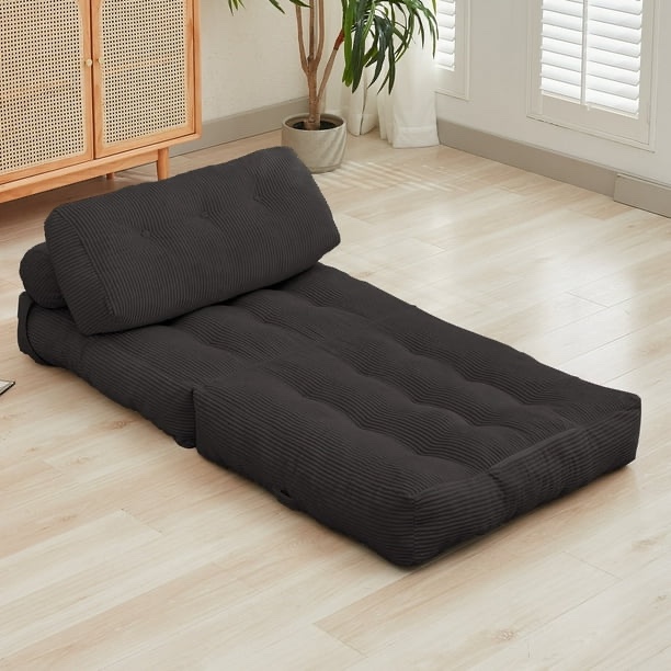 Puremind Folding Sofa Bed, Convertible Floor Couch, 73" x 50" Foldable Floor Mattress with Pillow, Fold Out Sleeper Sofa Chair for Living Room/Bedroom/Apartment,