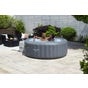 SaluSpa Corsica Energy-Saving Smart AirJet Inflatable Hot Tub 4-6 Person, Light Gray