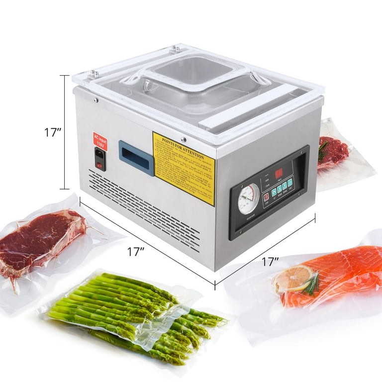 GymChoice Ataucjin Chamber Vacuum Sealer machine,180W-320W,DZ-260A 6.5 m³/h Pump Rate,Microcomputer Controlled,Household and Commercial Vacuum Sealing Machines with Stainless Steel Structure