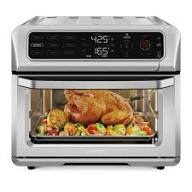 Chefman Air Fryer Toaster Oven Combo  w/ Probe Thermometer  Stainless Steel  20qt  Bake  Dehydrate