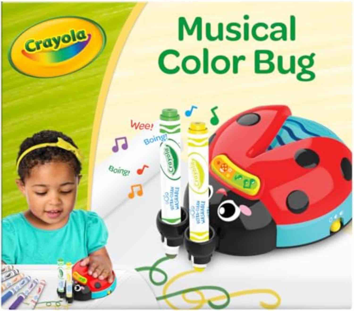 Crayola Musical Color Bug  Toddler Sensory Toy  Crafts  Musical Gifts for Toddlers  Ages 2  3  4 (3 TOTAL/BID IS PER ONE)