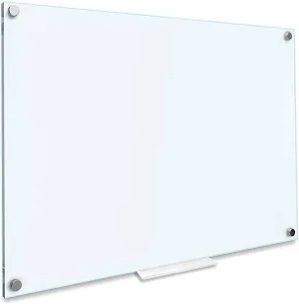 Mattson Commercial Wall Mount White Board with Included Dry Erase Marker, 4 Magnets, and Eraser