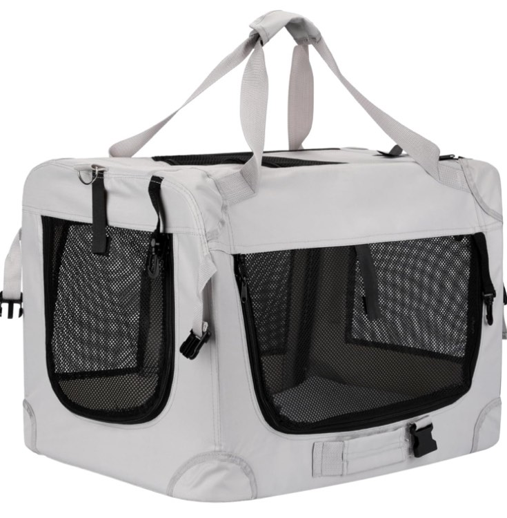 MUQMD Portable Foldable Dog Crate, Collapsible Soft Dog Crate Carrier Kennel, Easy to Fold & Carry cat Crate, Lightweight Travel Pet Crate for Cats and Small Medium Dogs Indoor Outdoor Travel