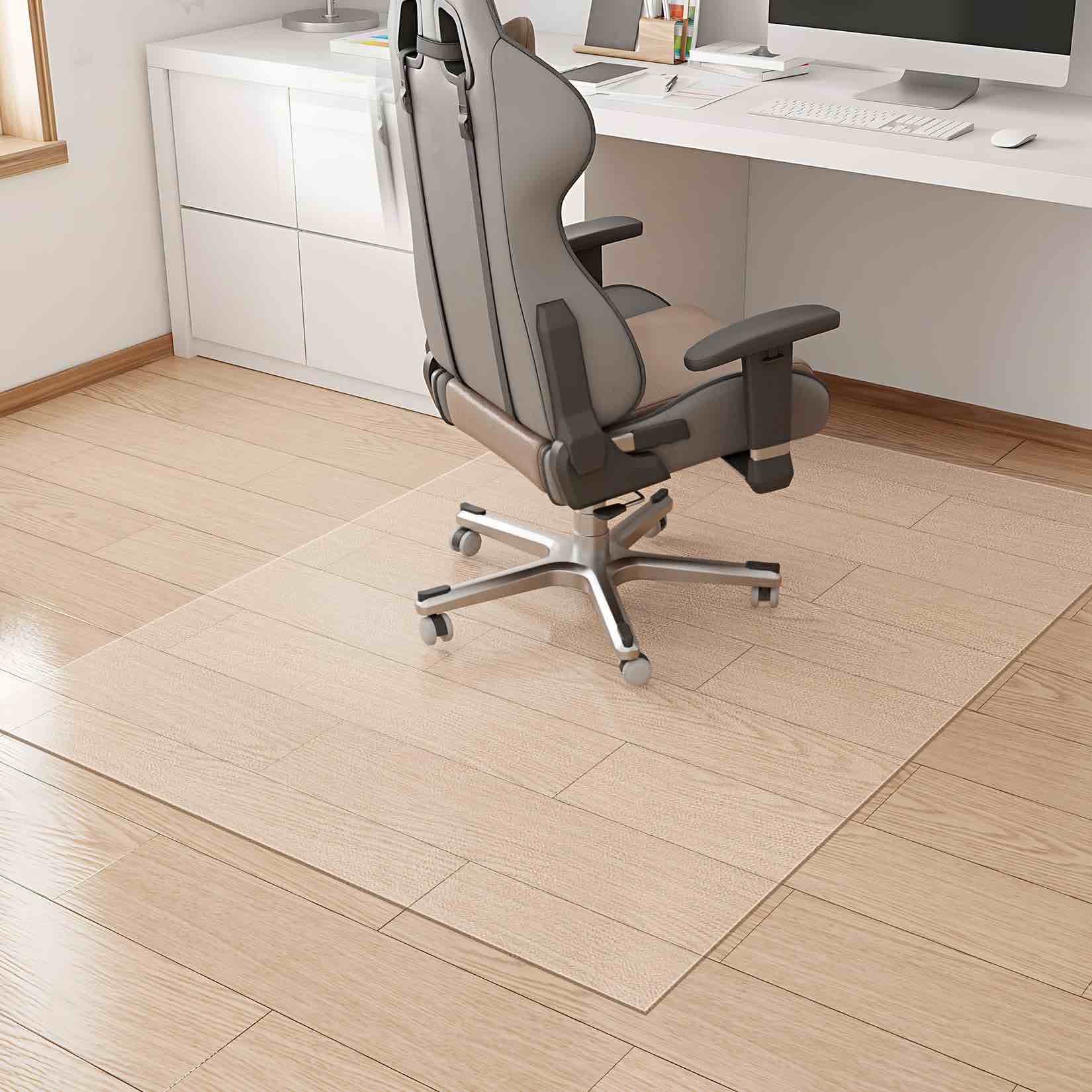 Luxstep Office Chair Mat for Carpet, Computer Desk Mat, Heavy Duty Hardwood/Tile Floor Protector,Easy Glide Plastic Floor Mat for Office Chair for Work,Home,Study,36"x48"