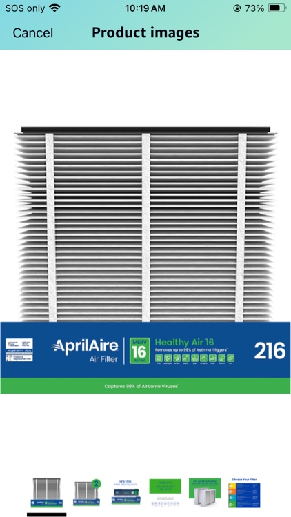 AprilAire 216 Replacement Filter for AprilAire Whole House Air Purifiers - MERV 16, Allergy, Asthma, & Virus, 20x25x4 Air Filter (Pack of 2)
