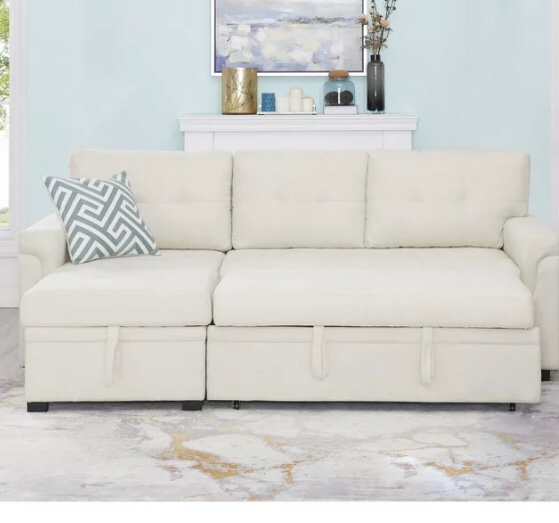 naomi home perry modern secrional sofa with storage chaise