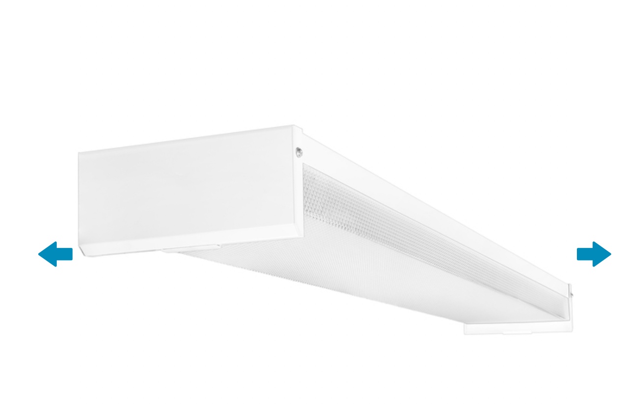 Cooper Lighting 4WNLED-LD4-40SL-F-UNV-L835-CD1-U Pendant/Surface/Stem Mount Utility LED Wraparound 36 Watt 120-277 Volt High Reflective Paint White Enamel Metalux WNLED