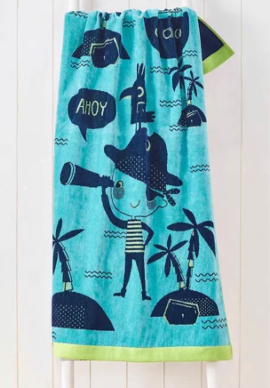 Member's Mark Kids' Beach Towel, 2-Pack, 30" x 60"-Captain