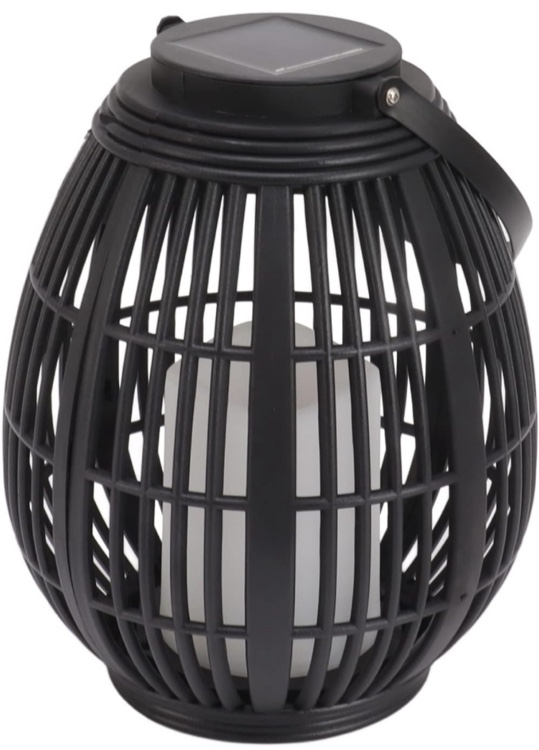 Hyuduo Decorative Solar Garden Lantern - Waterproof LED Rattan Hanging Lamp for Outdoor Patio Pathway Courtyard