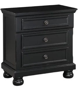 Homelegance Bedroom Night Stand, Hidden Drawer 1714BK-4