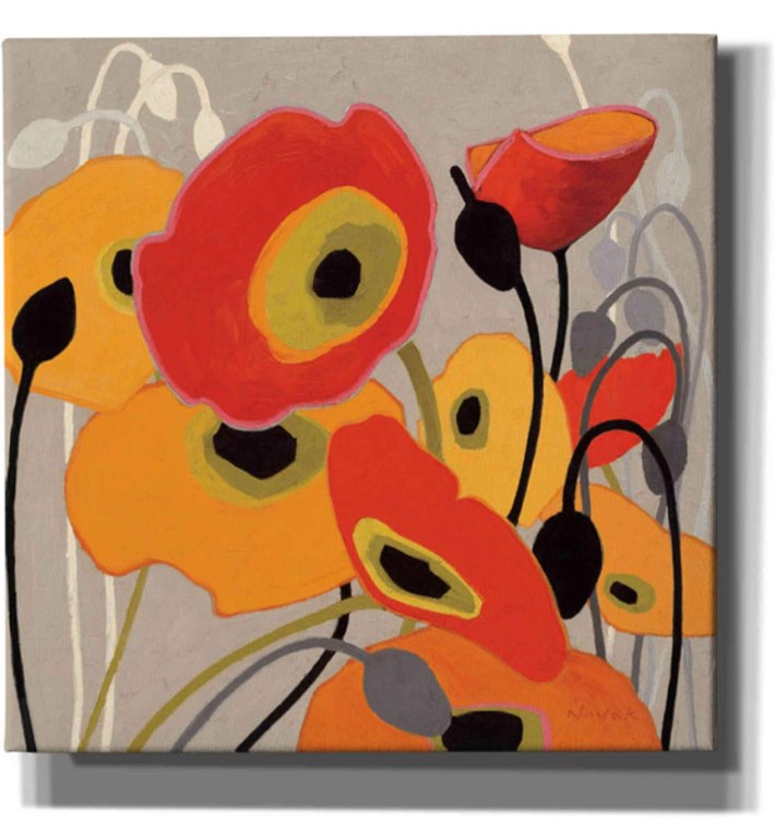 Epic Graffiti 'Mango Tango I' by Shirley Novak, Canvas Wall Art, 37"x37"