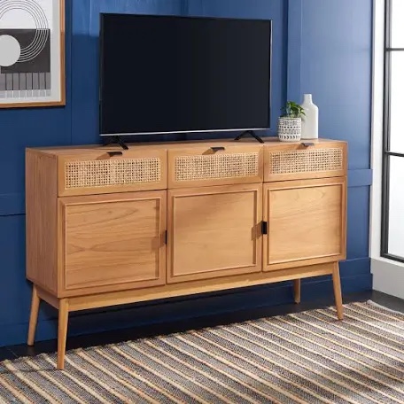 MED5004A-2-2 Suri 3 Drawer 3door Side Board&#44; Natural