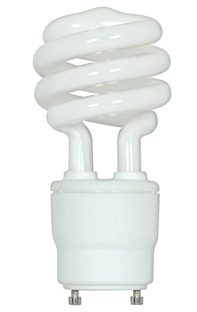Efficient Lighting EL-18-GU27 GU24  18 Watt  Warm White Light  Compact Fluorescent Spiral Bulb