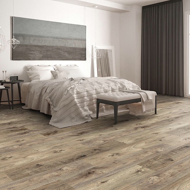 Select Surfaces Woodbridge Rigid Core Vinyl Plank Flooring, 18.91 sq. ft./box, (4 boxes, 75.64 Sq ft total)