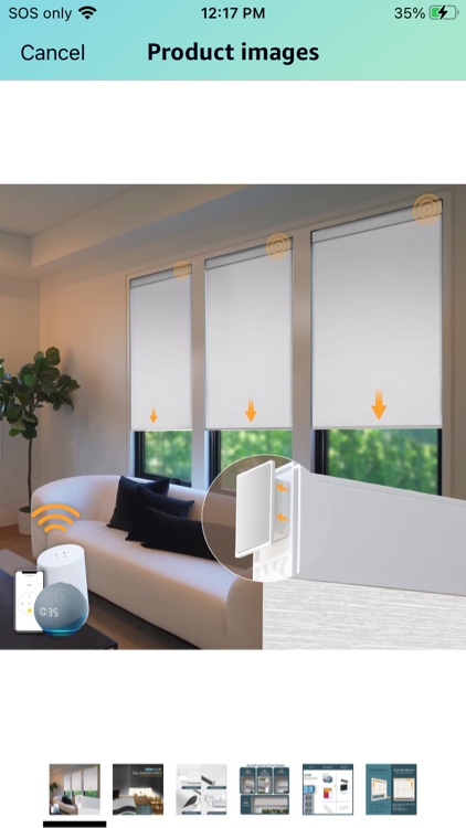 Motorized Blinds No Drill Automatic Blinds for Windows Cordless Roller Shades Electric Blinds with Remote Control Smart Blinds (White, 34 x 72)
