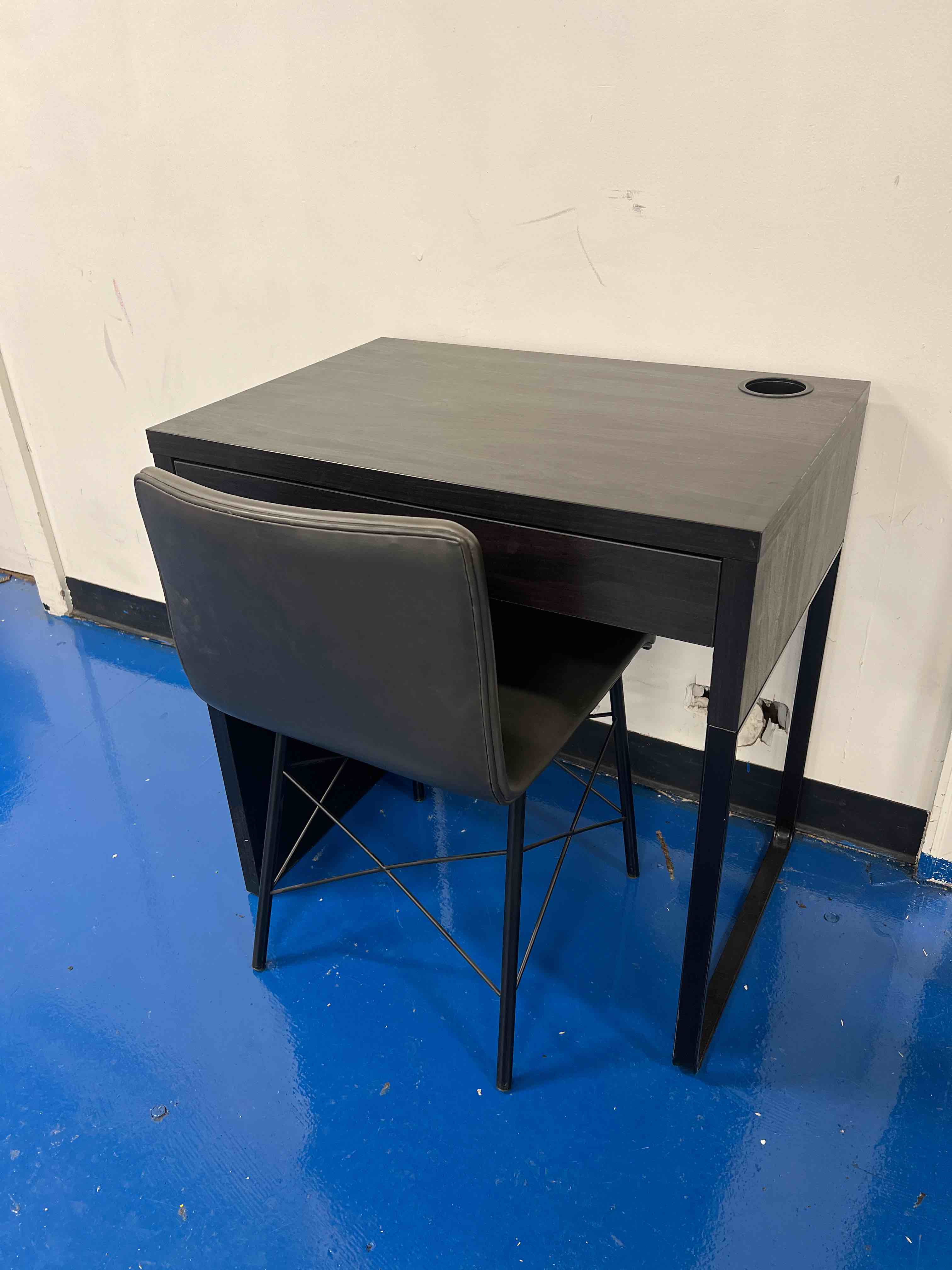 IKEA MICKE Desk with Chair- Black