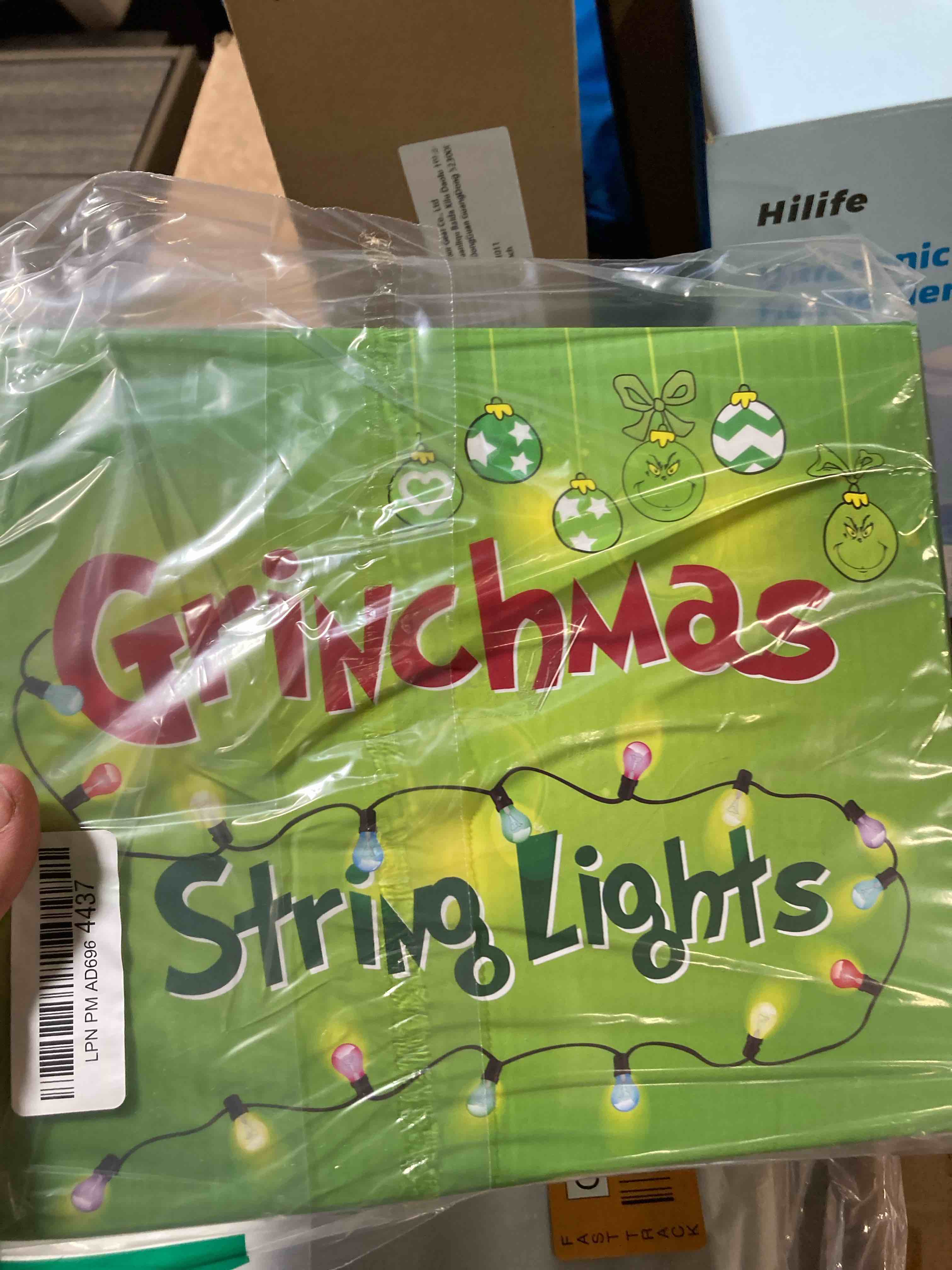 Grinchs Christmas Lights,20 LED 10 Ft Battery Operated Grinchs String Lights, Grinchs Decorations for Christmas Tree Home Garden Indoor Outdoor Decor